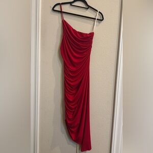 Lovers + Friends Red Draped Dress